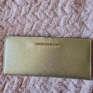 Michael Kors Gold Wallet